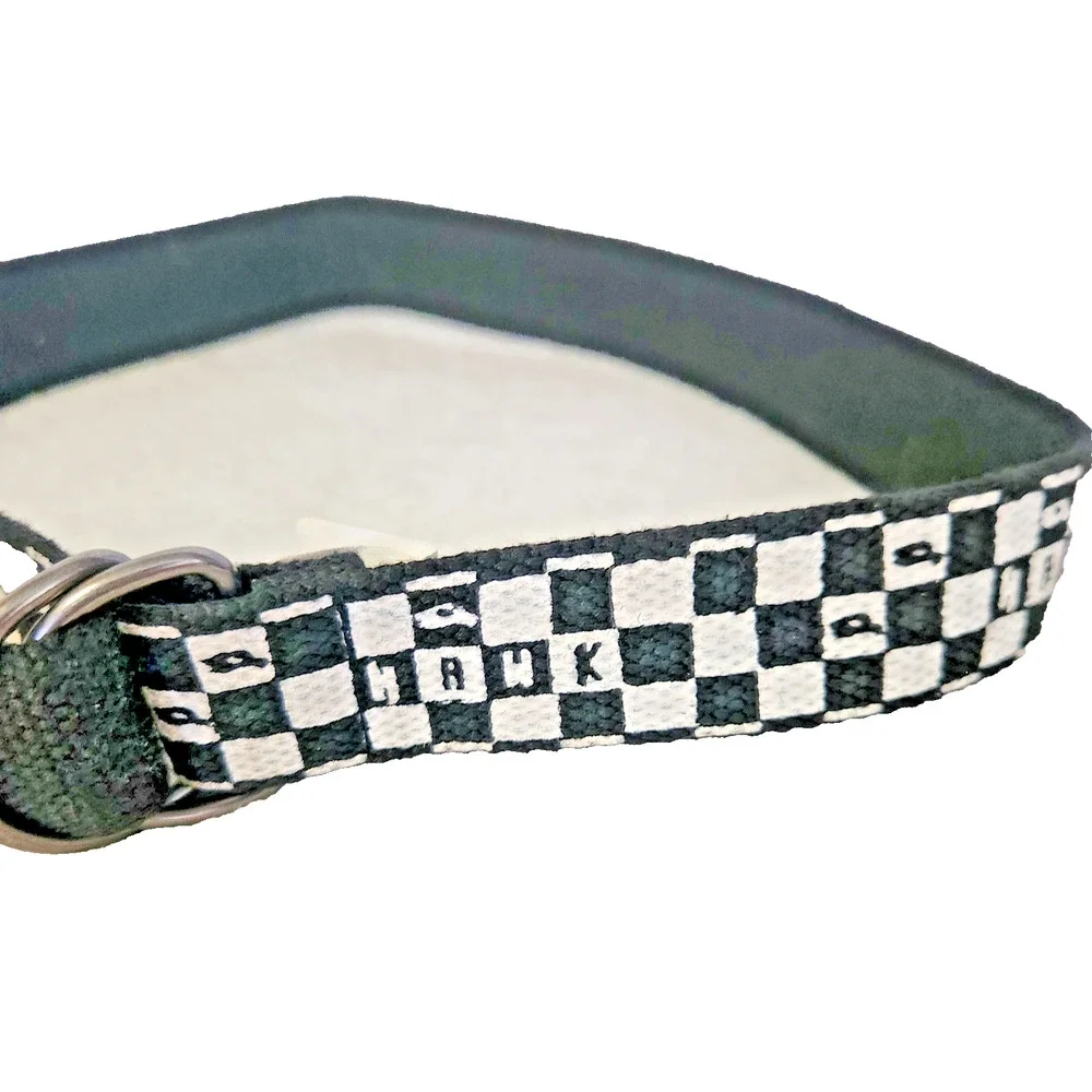 Tony Hawk Kids Casual Canvas Web D-Ring Black White Checkered Belt Size 6 (27